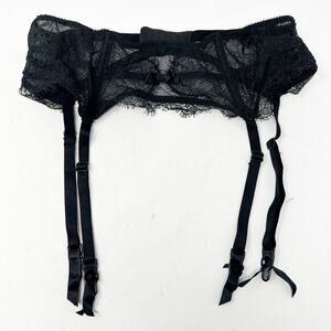 Victorias Secret VS Womens Lingerie Whimsigoth Eyelash‎ Lace Garter Belt XS/S